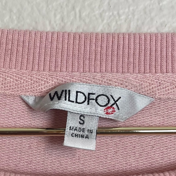 Wildfox • Coffee & Sunshine Pink Graphic Sweatshirt Size S - Picture 4 of 7